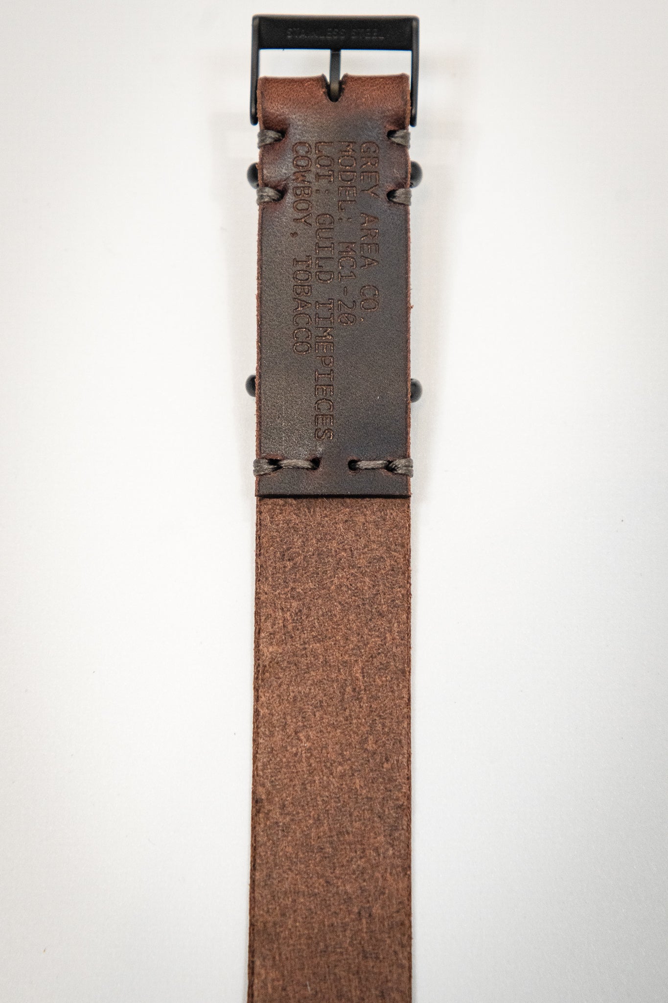 Grey Area Co - Leather Single Pass Straps | Guild Timepieces Edition