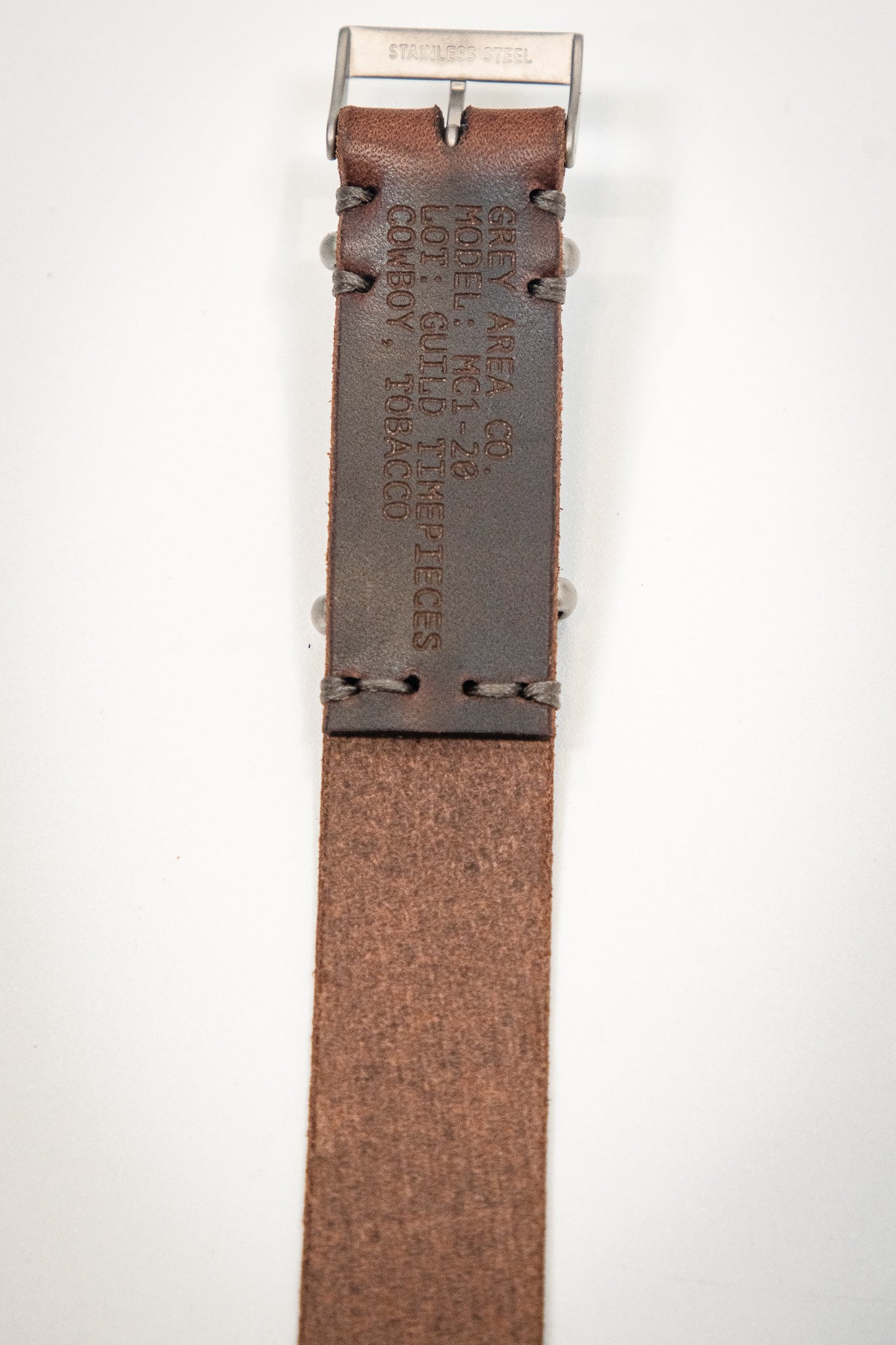 Grey Area Co - Leather Single Pass Straps | Guild Timepieces Edition